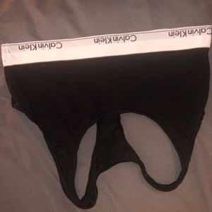 Black and gray Calvin Klein sports bras